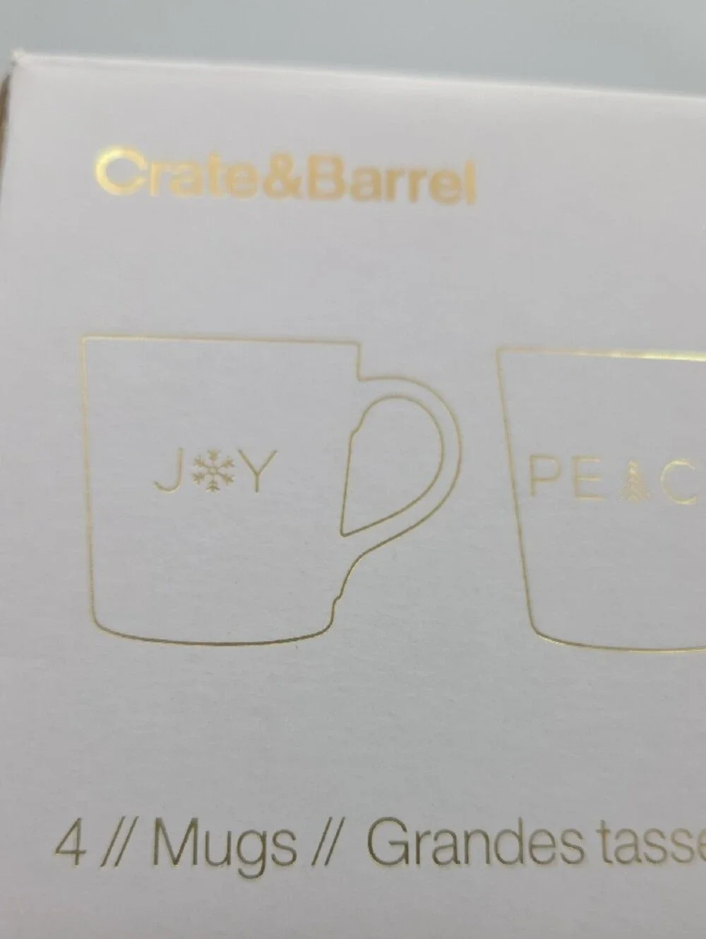 Crate&Barrel white ceramic